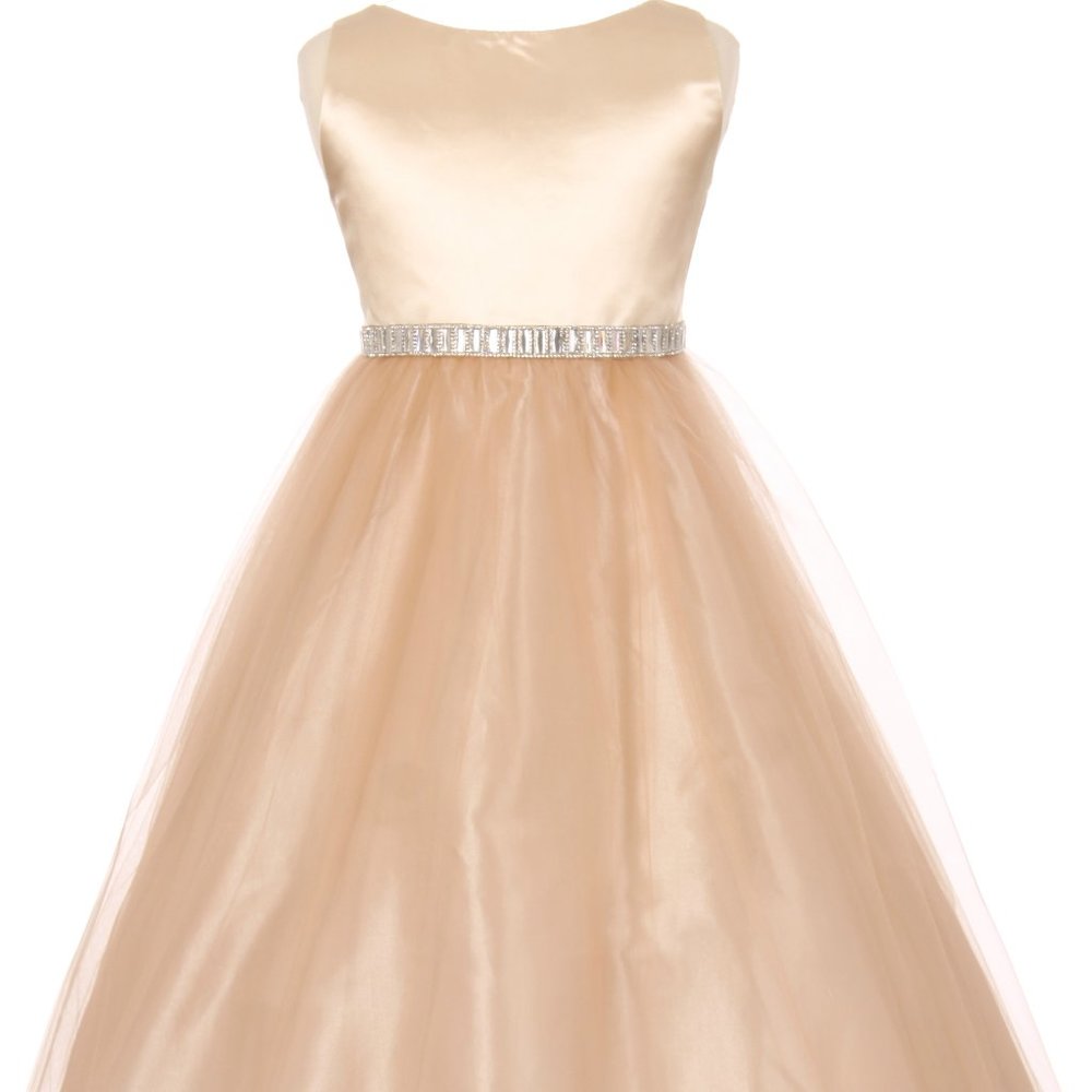 Flower Girl Dress Sale Little Girls Junior Girls Toddler Sleeveless Tulle Dress